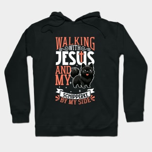 Jesus and dog - Schipperke Hoodie